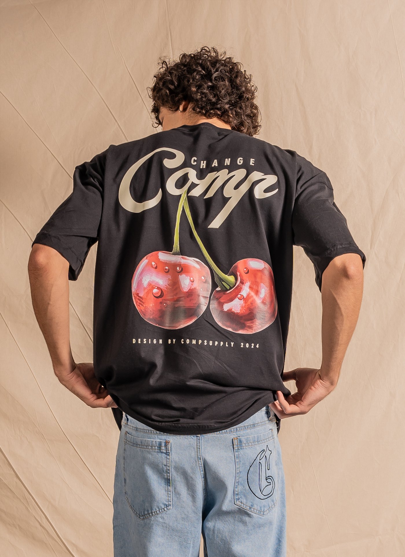 トップス cherryboy407 CAMISETA OVERSIZED - CHERRY