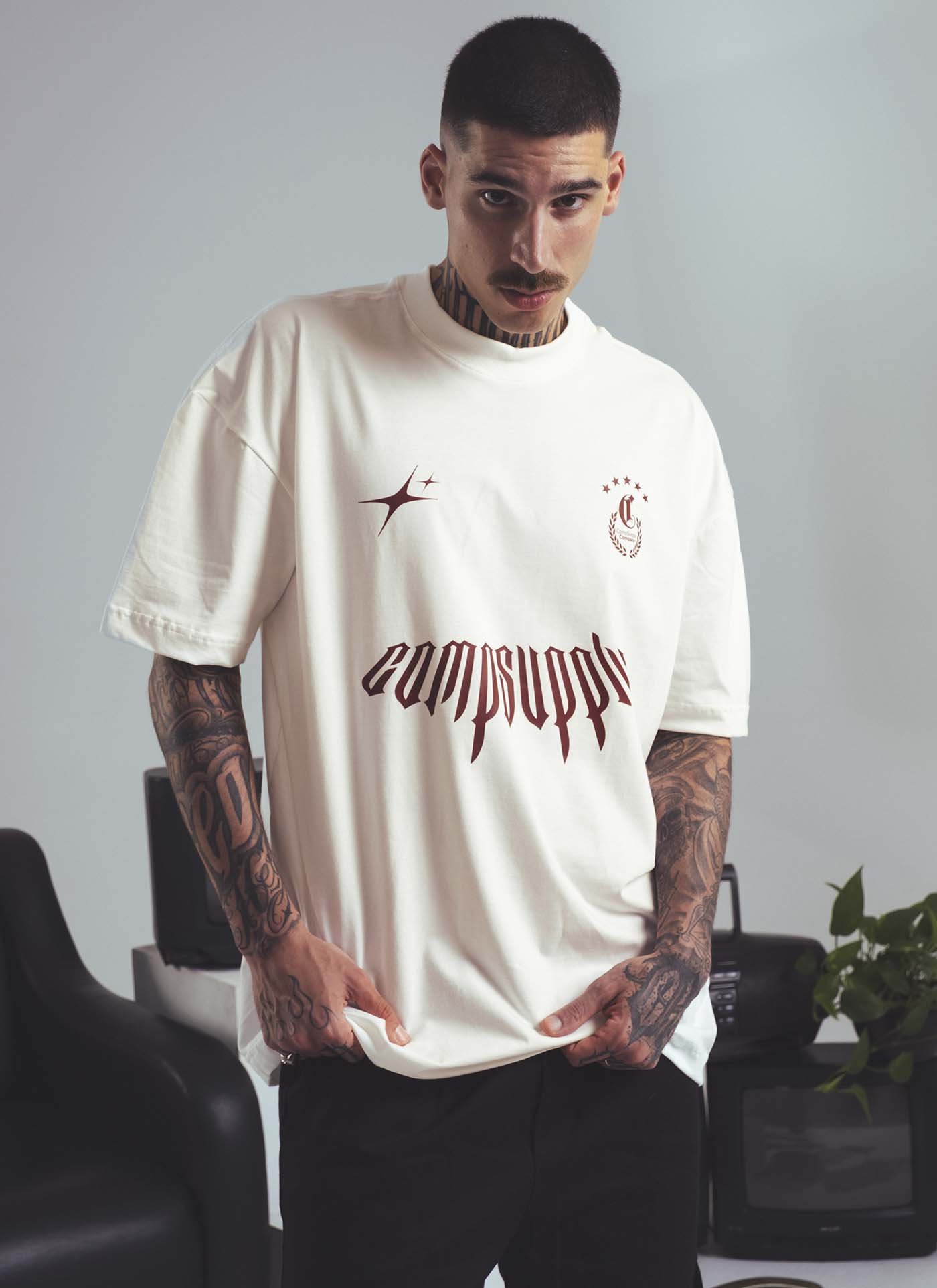 邦楽 NAPALM CONFUSE GISM CAMISETA COMP CLUB - OFF WHITE 9