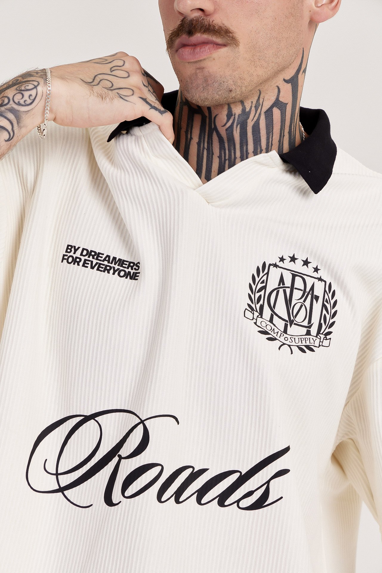 CAMISETA GOLA POLO - ROADS OFF WHITE