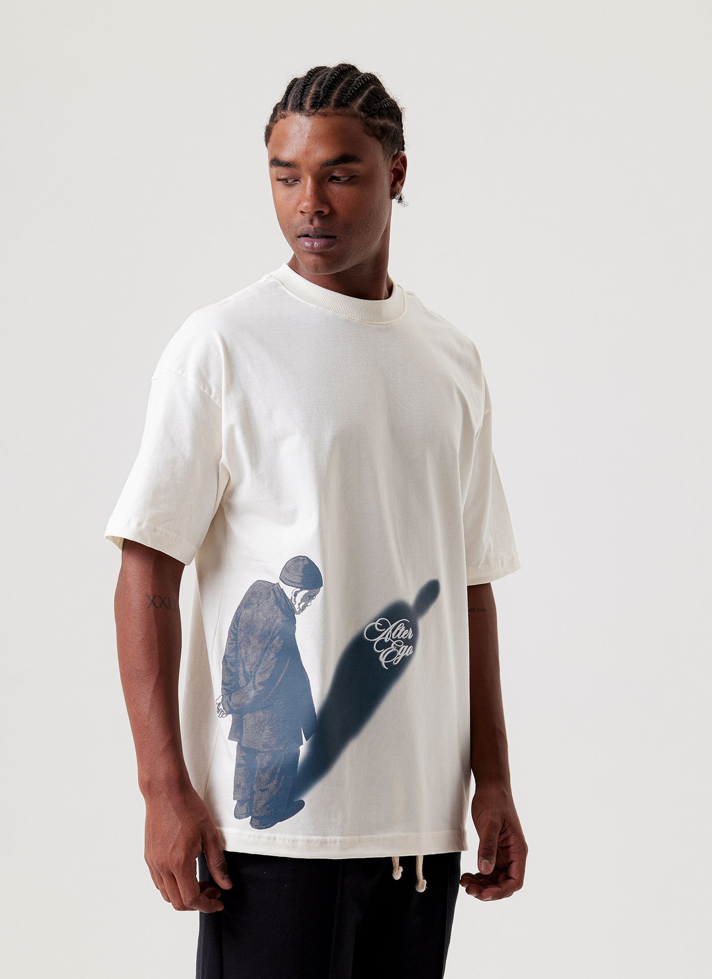 邦楽 NAPALM CONFUSE GISM CAMISETA OVERSIZED - RED OFF WHITE