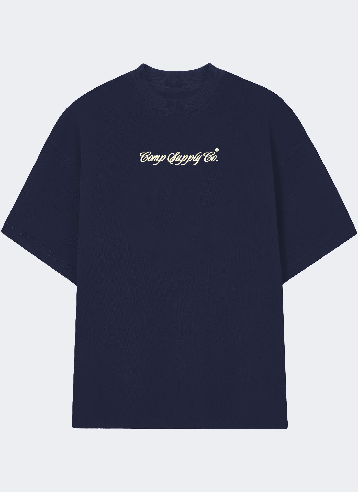 CAMISETA OVERSIZED DE ALGODÃO AZUL MARINHO LIMIT