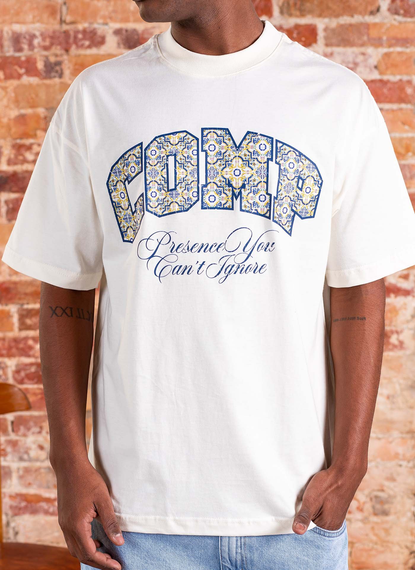 CAMISETA OVERSIZED - TILE OFF WHITE