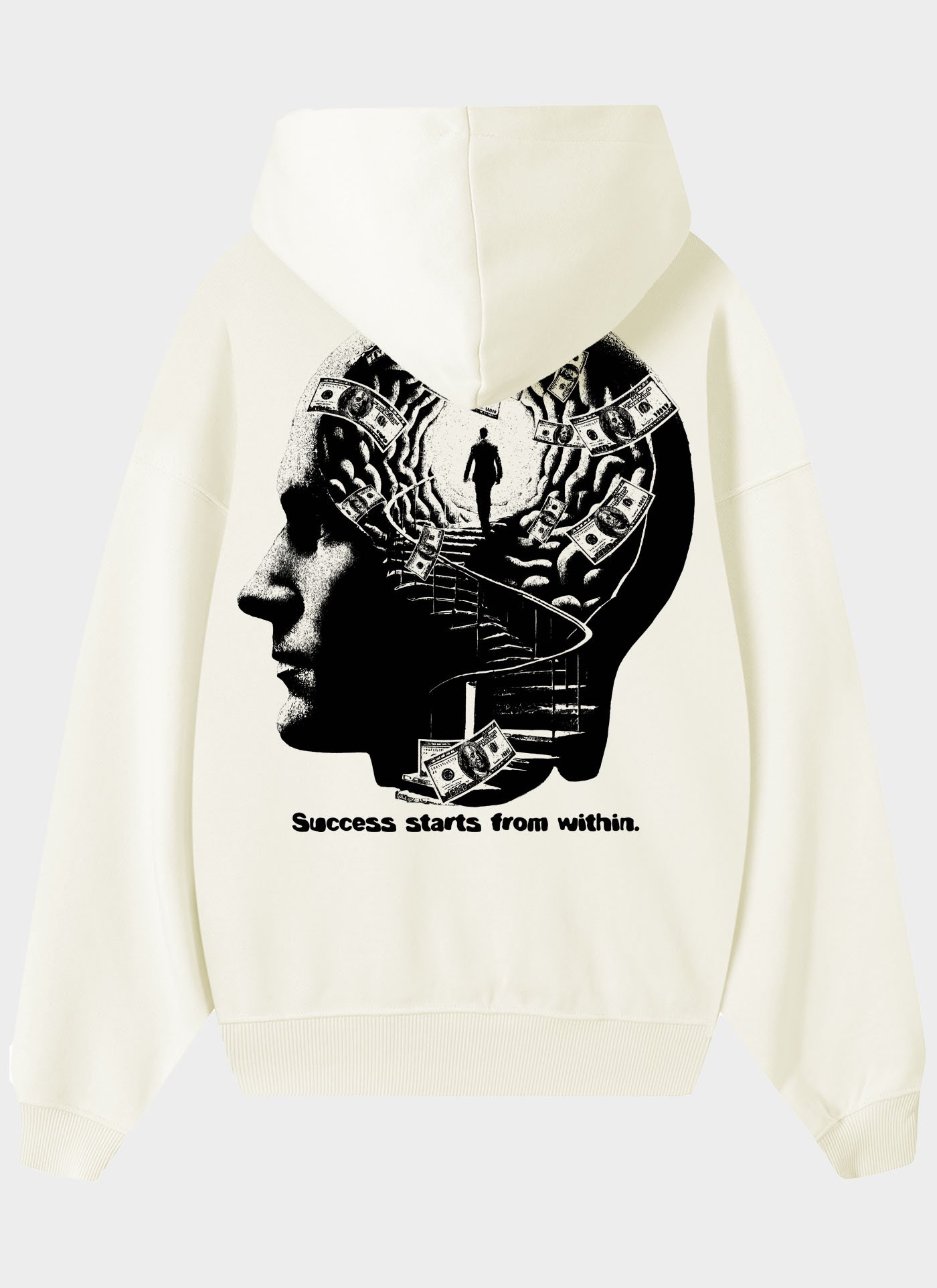 CASACO MOLETOM COMPLETO - MIND OFF WHITE
